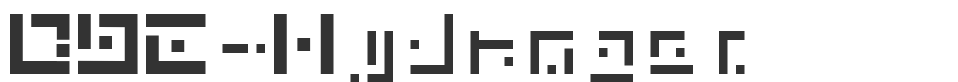 DBE-Hydrogen font preview