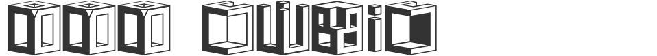 DDD Cubic font preview