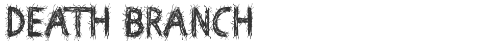 Death Branch font preview