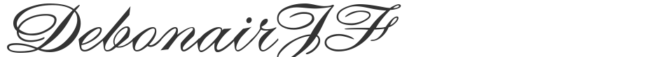 DebonairJF font preview