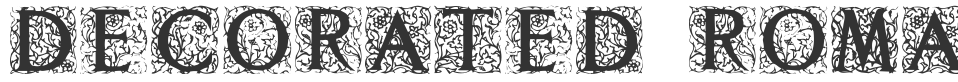 Decorated Roman Initials font preview
