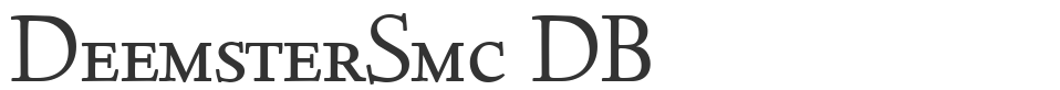 DeemsterSmc DB font preview