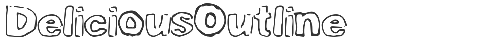 DeliciousOutline font preview