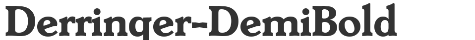 Derringer-DemiBold font preview