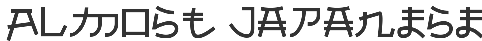 Almost Japanese font preview