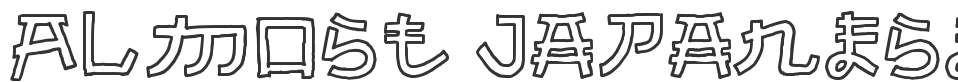 Almost Japanese Cartoon font preview