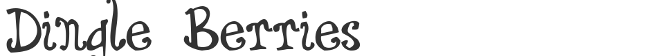 Dingle Berries font preview