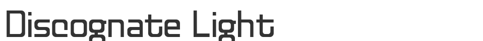 Discognate Light font preview