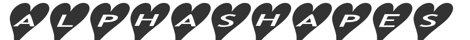 AlphaShapes hearts 2a font preview