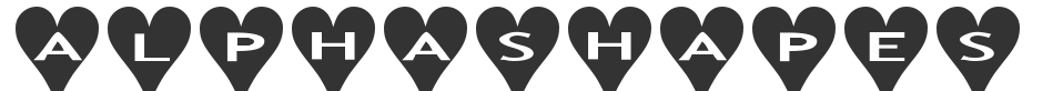 AlphaShapes hearts 2b font preview