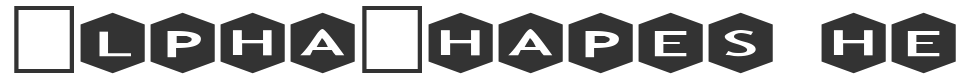 AlphaShapes hexagons 3 font preview