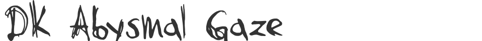 DK Abysmal Gaze font preview