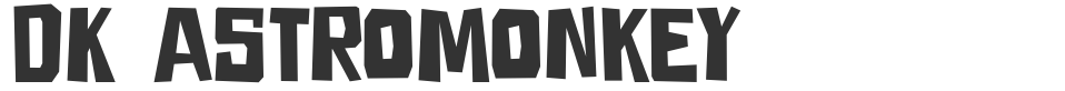 DK Astromonkey font preview