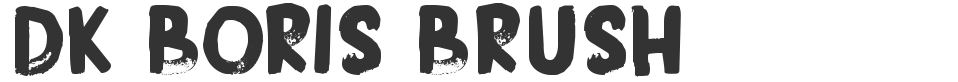 DK Boris Brush font preview
