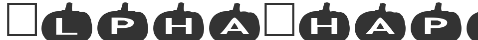 AlphaShapes pumpkins font preview