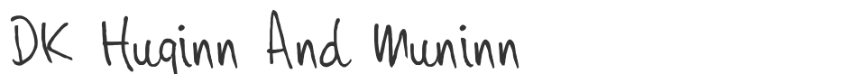 DK Huginn And Muninn font preview