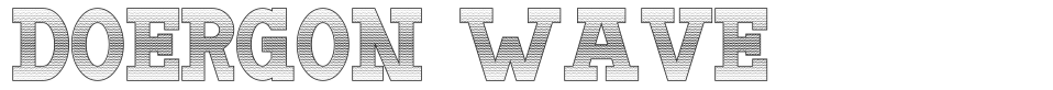 Doergon Wave font preview