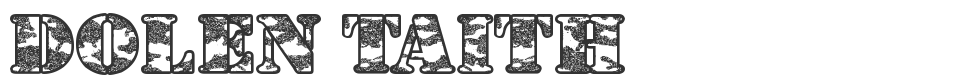 Dolen Taith font preview