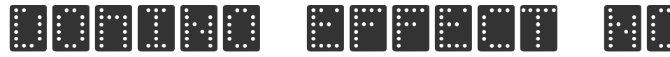 Domino-Effect-Normal font preview