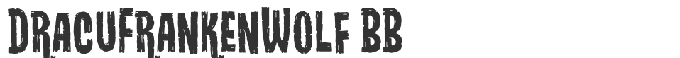 DracuFrankenWolf BB font preview