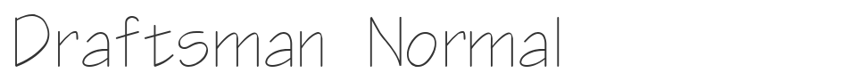 Draftsman Normal font preview