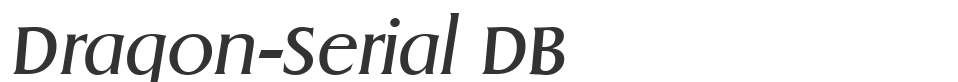 Dragon-Serial DB font preview