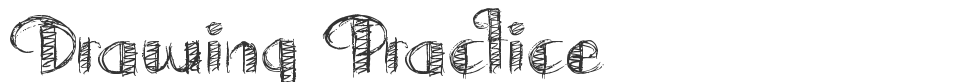 Drawing Practice font preview