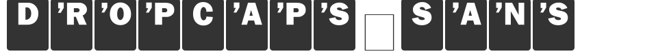 DropCaps-Sans font preview