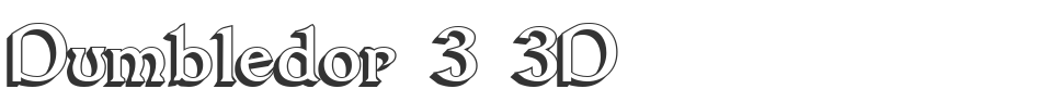 Dumbledor 3 3D font preview