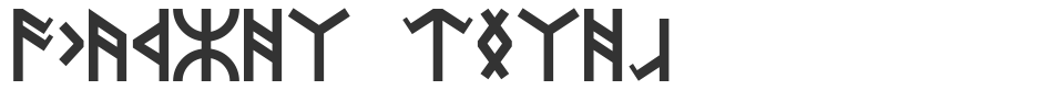 Dwarven Runes font preview