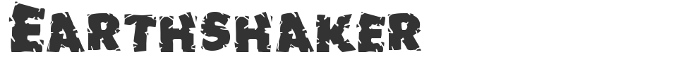 Earthshaker font preview