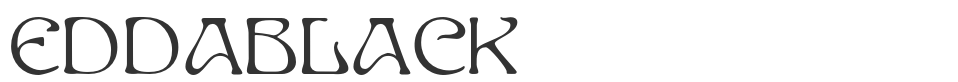 EddaBlack font preview