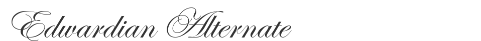 Edwardian Alternate font preview
