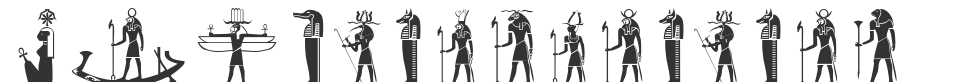 EgyptianDeities font preview