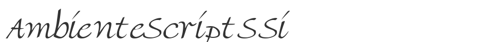 AmbienteScriptSSi font preview
