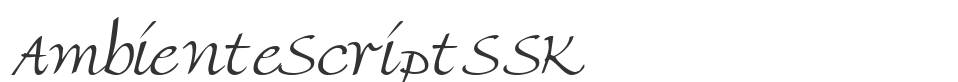 AmbienteScriptSSK font preview