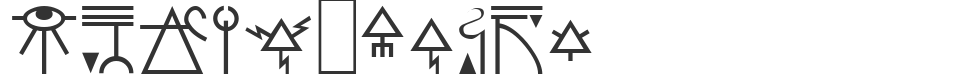 Eldar Runes font preview