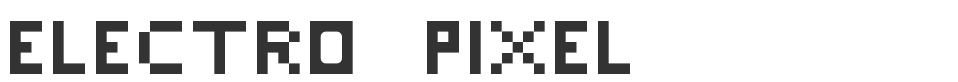 electro pixel font preview