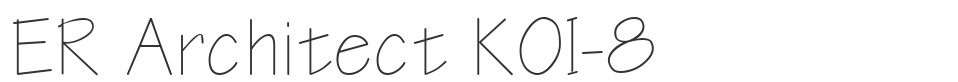 ER Architect KOI-8 font preview