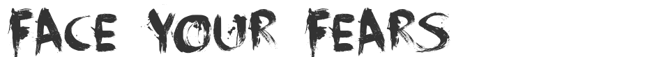 Face Your Fears font preview