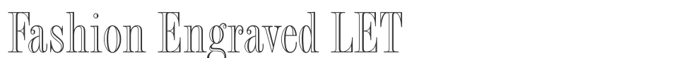 Fashion Engraved LET font preview