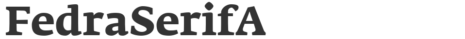 FedraSerifA font preview