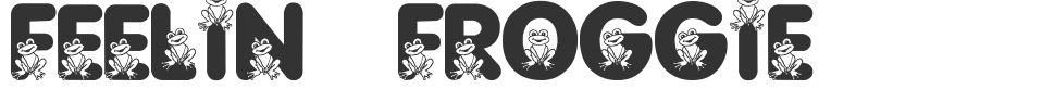 Feelin Froggie font preview