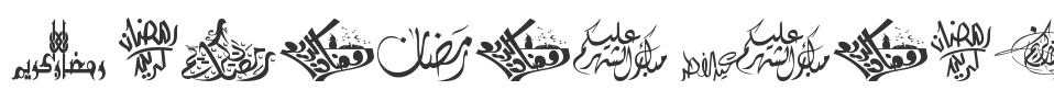 Felicitation Arabic_Ramadan font preview