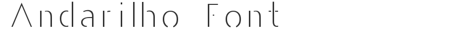 Andarilho Font font preview