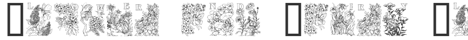 Flower and Fairy Alphabet font preview