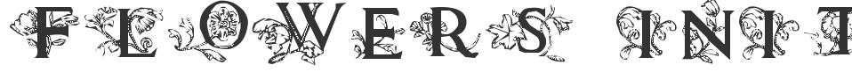 Flowers Initials font preview