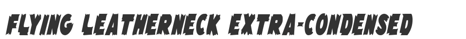 Flying Leatherneck Extra-condensed font preview