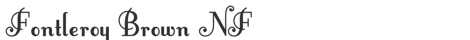 Fontleroy Brown NF font preview