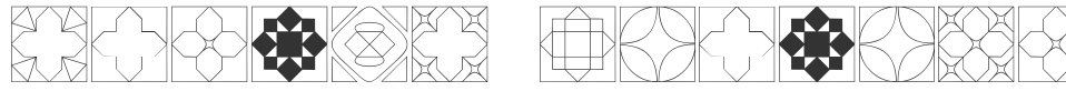 Formas geometricas 2 font preview
